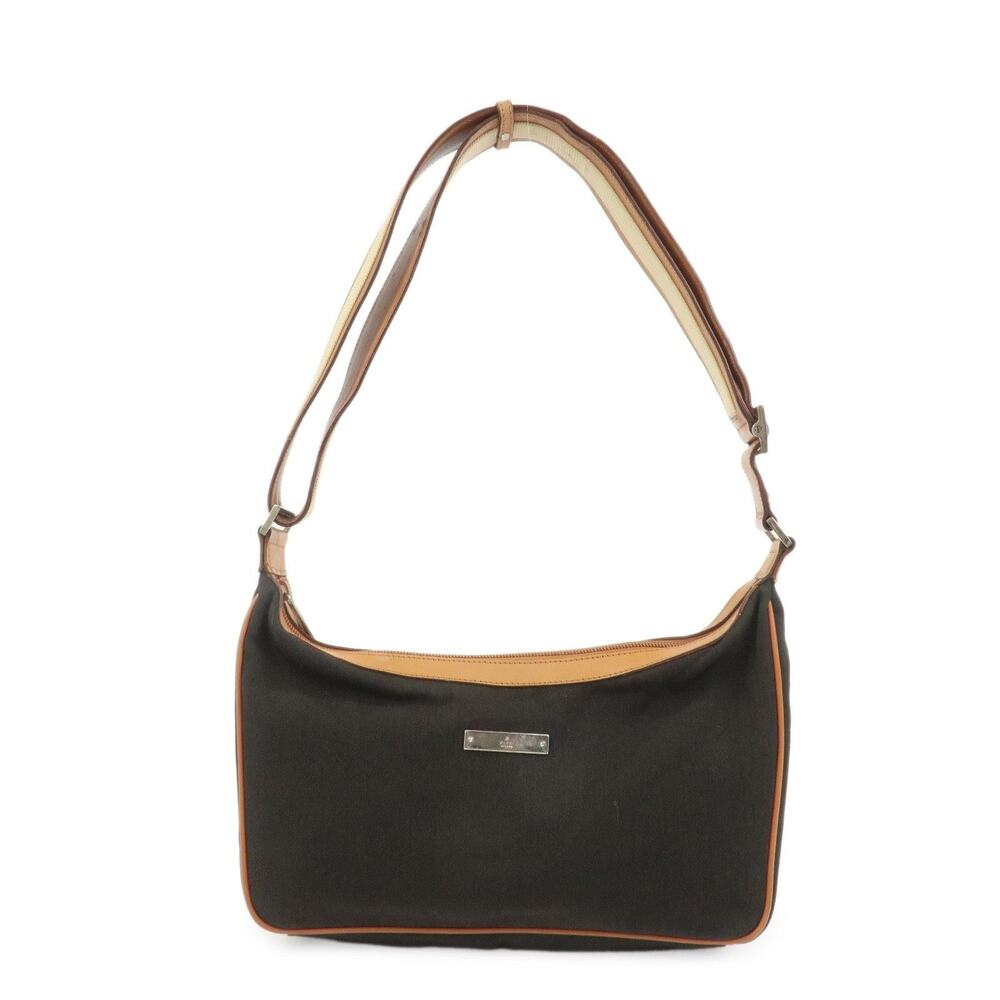 Gucci & Leather Shoulder Bag Brown